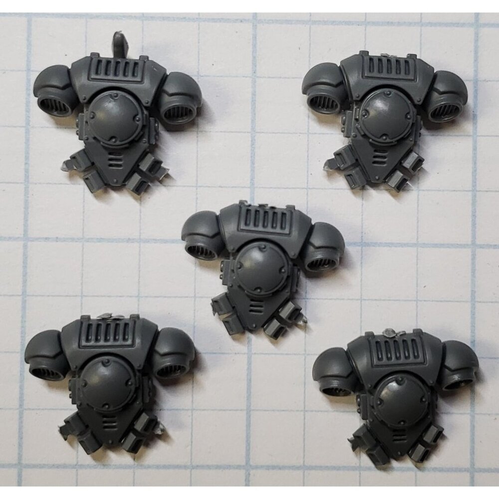 Warhammer 40k Space Marine Bits Primaris Intercessor  Engraved Backpacks x5